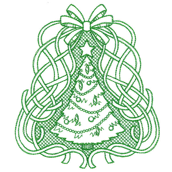 Fancy Christmas Tree (Trapunto)