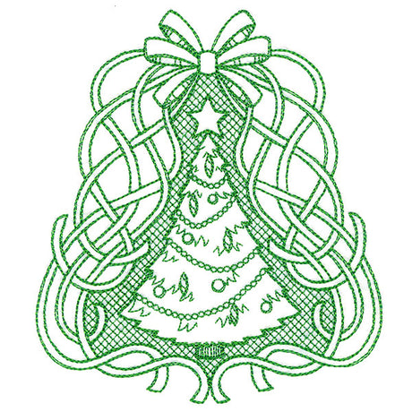 Fancy Christmas Tree (Trapunto)