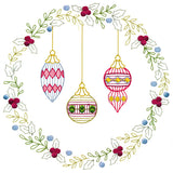 Christmas Botanicals Wreath with Ornaments