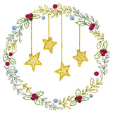 Christmas Botanicals Wreath with Stars