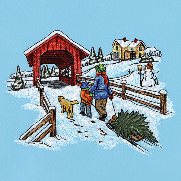 Christmas Memories Bridge Scene