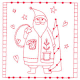 Simply Sweet Christmas - Santa (Redwork)
