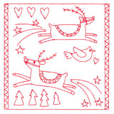 Simply Sweet Christmas - Reindeer (Redwork)