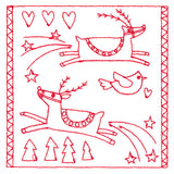 Simply Sweet Christmas - Reindeer (Redwork)