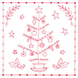 Simply Sweet Christmas - Tree (Redwork)