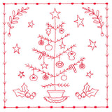 Simply Sweet Christmas - Tree (Redwork)