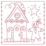 Simply Sweet Christmas - Gingerbread House (Redwork)