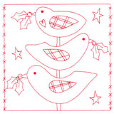 Simply Sweet Christmas - Birds (Redwork)