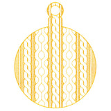 Classic Cable Pattern Ornament
