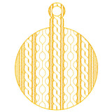 Classic Cable Pattern Ornament