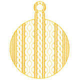 Classic Cable Pattern Ornament