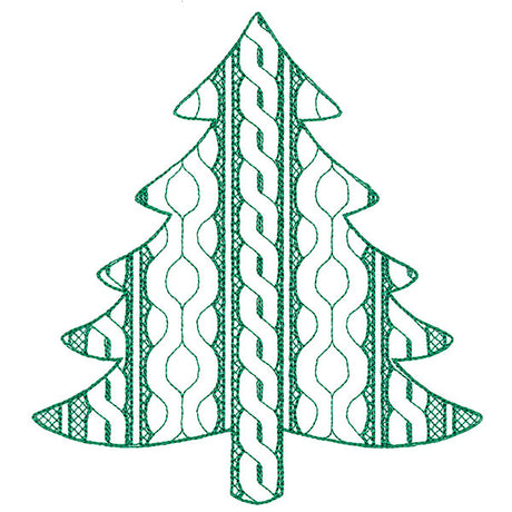 Classic Cable Pattern Tree