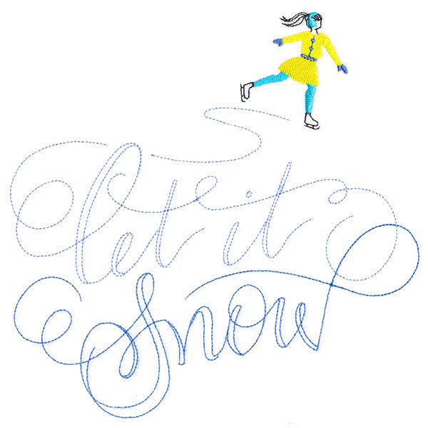 Twirling Let It Snow Skater