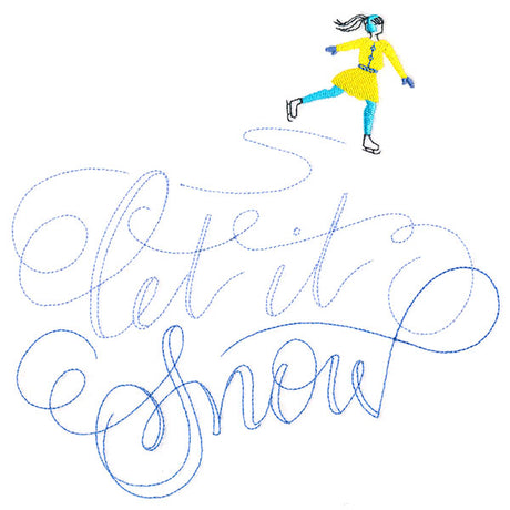 Twirling Let It Snow Skater