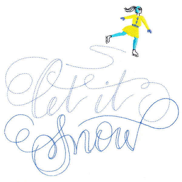 Twirling Let It Snow Skater