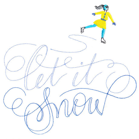 Twirling Let It Snow Skater