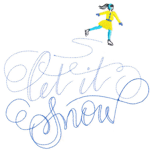 Twirling Let It Snow Skater