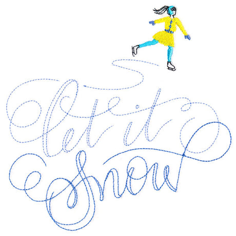 Twirling Let It Snow Skater