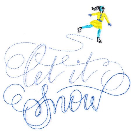 Twirling Let It Snow Skater