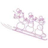 Snowmen Adventures - Sledding