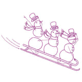 Snowmen Adventures - Sledding