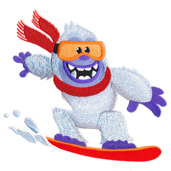 Cool Snowboarding Yeti