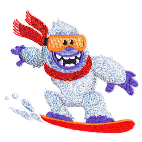 Cool Snowboarding Yeti
