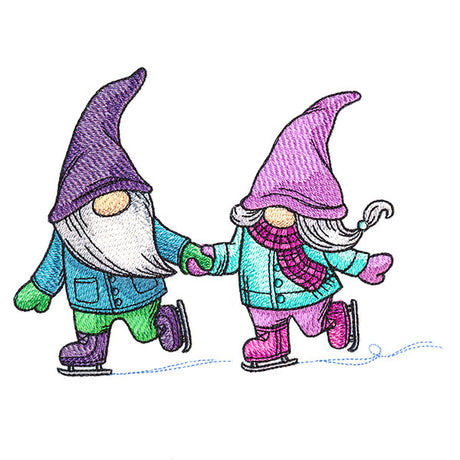 Winter Skating Gnomes