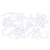 Spiraling Winter Snowflakes (Edge-to-Edge Quilting)