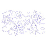 Spiraling Winter Snowflakes (Edge-to-Edge Quilting)