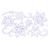 Spiraling Winter Snowflakes (Edge-to-Edge Quilting)