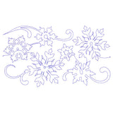 Spiraling Winter Snowflakes (Edge-to-Edge Quilting)