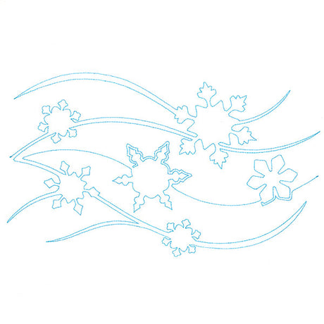 Spiraling Winter Snow (Edge-to-Edge Quilting)