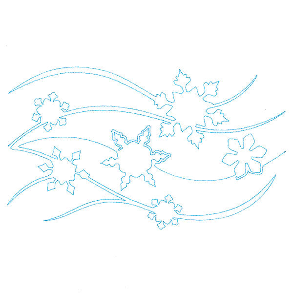 Spiraling Winter Snow (Edge-to-Edge Quilting)