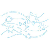 Spiraling Winter Snow (Edge-to-Edge Quilting)