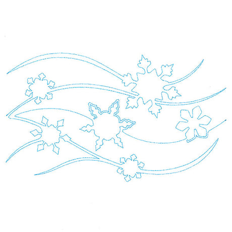 Spiraling Winter Snow (Edge-to-Edge Quilting)