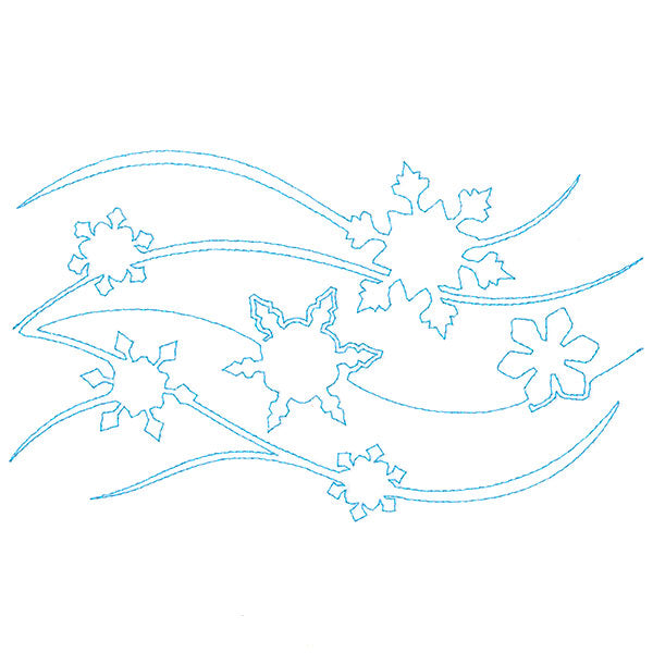 Spiraling Winter Snow (Edge-to-Edge Quilting)