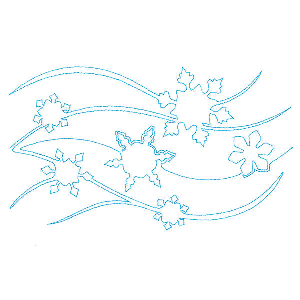 Spiraling Winter Snow (Edge-to-Edge Quilting)