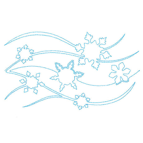 Spiraling Winter Snow (Edge-to-Edge Quilting)