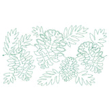 Spiraling Winter Pinecones (Edge-to-Edge Quilting)