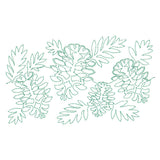 Spiraling Winter Pinecones (Edge-to-Edge Quilting)