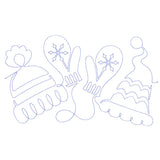 Spiraling Winter Mittens (Edge-to-Edge Quilting)