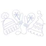 Spiraling Winter Mittens (Edge-to-Edge Quilting)