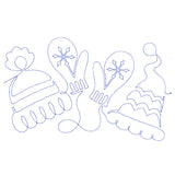 Spiraling Winter Mittens (Edge-to-Edge Quilting)