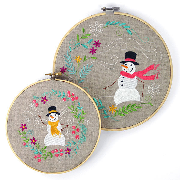 Snowman in Winter Botanicals 3