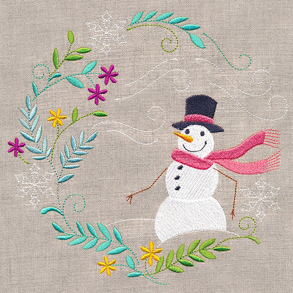 Snowman in Winter Botanicals 2