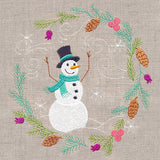 Snowman in Winter Botanicals 1