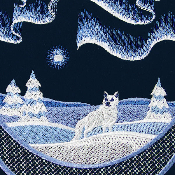 Northern Lights Scene (Trapunto)