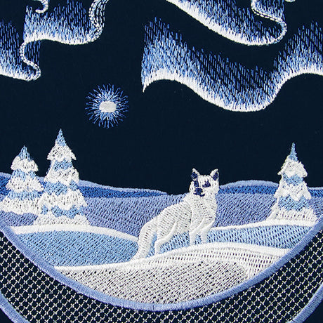 Northern Lights Scene (Trapunto)