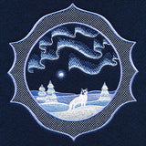 Northern Lights Scene (Trapunto)